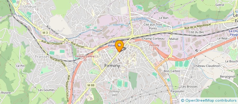 localisation de l'entreprise COIFF'BY LGB 2  FIRMINY