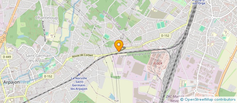 localisation de l'entreprise COIFF.CLASS à SAINT-GERMAIN-LES-ARPAJON