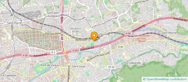 localisation de l'entreprise COIFF DE L'OMBRE à MARSEILLE