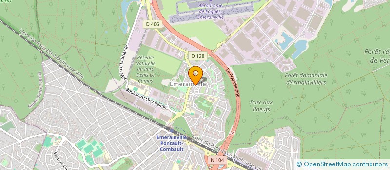 localisation de l'entreprise COIFF EME à EMERAINVILLE