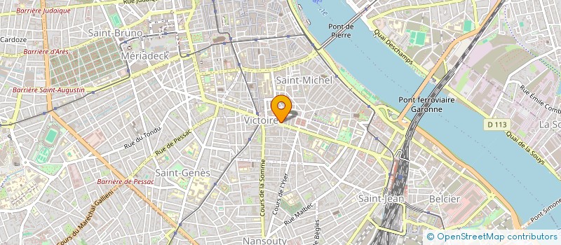 localisation de l'entreprise COIFF'EMOI 33  BORDEAUX