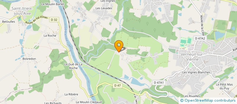 localisation de l'entreprise COIFF'EMY à VERNEUIL-SUR-VIENNE