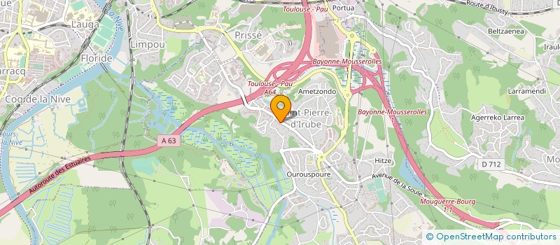 localisation de l'entreprise COIFF EXPRESS  SAINT-PIERRE-D'IRUBE