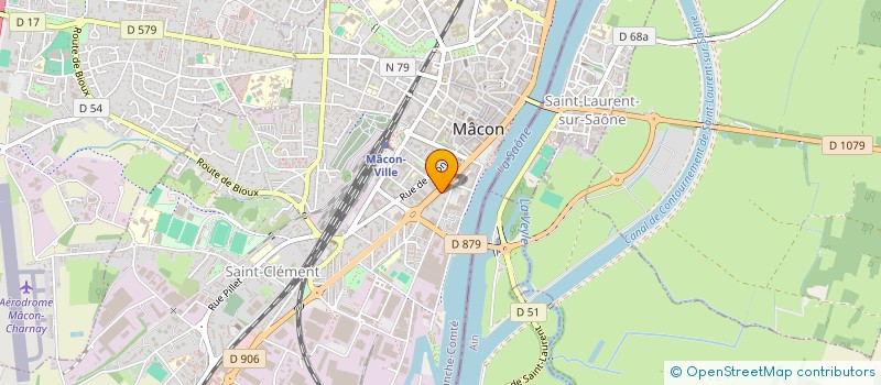 localisation de l'entreprise COIFF ' HERRIOT à MACON