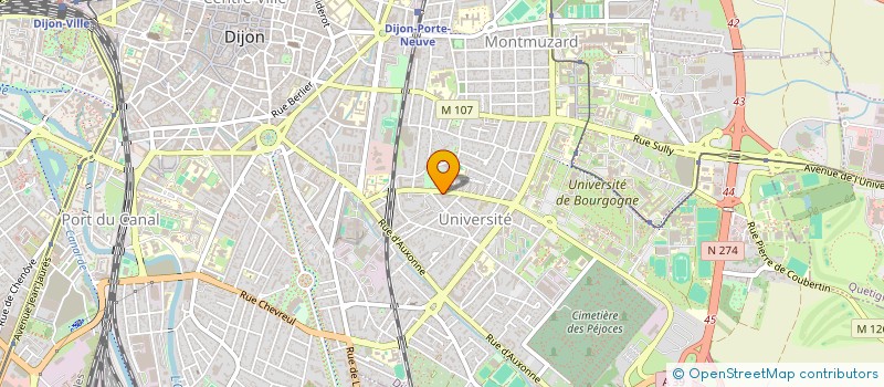 localisation de l'entreprise COIFF'HOM à DIJON