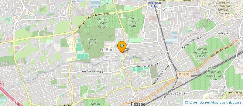 localisation de l'entreprise COIFF'HOM  MERIGNAC