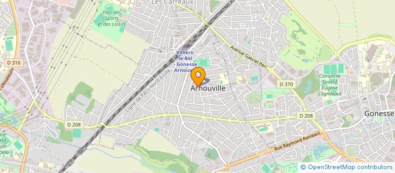 localisation de l'entreprise COIFF HOMME à ARNOUVILLE