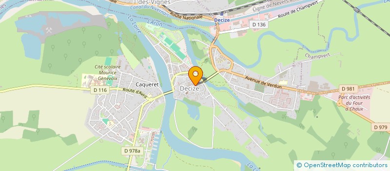 localisation de l'entreprise COIFF' INSTITUT SARL  DECIZE