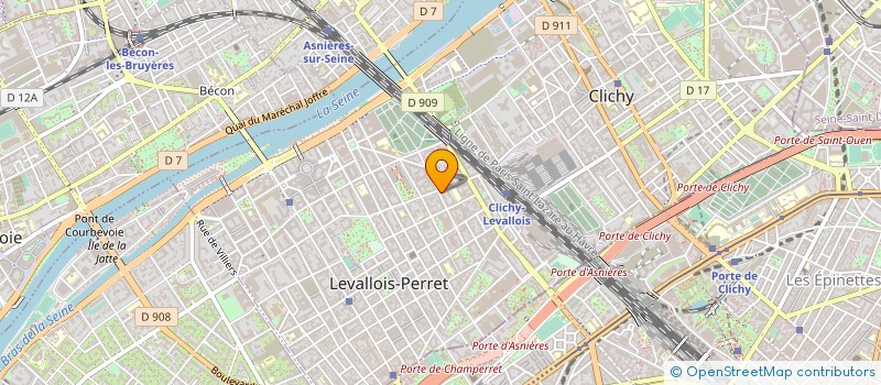 localisation de l'entreprise COIFF INVEST à LEVALLOIS-PERRET