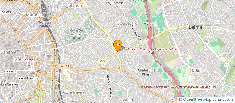 localisation de l'entreprise COIFF LES ARGOULETS à TOULOUSE
