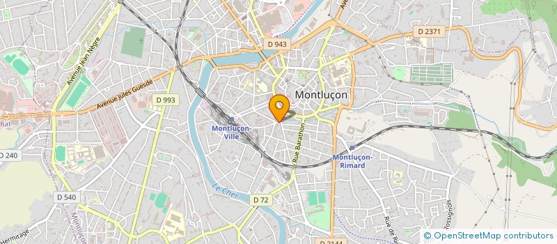 localisation de l'entreprise COIFF LUI SARL à MONTLUCON