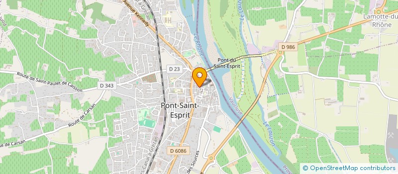 localisation de l'entreprise COIFF'MOD  PONT-SAINT-ESPRIT