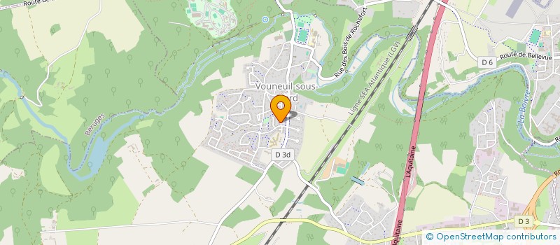 localisation de l'entreprise COIFF'MOD MANUELA à VOUNEUIL-SOUS-BIARD