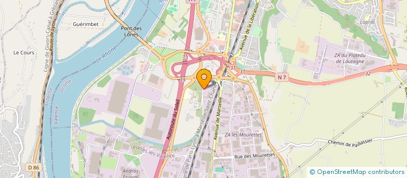 localisation de l'entreprise COIFF&MOI à VALENCE