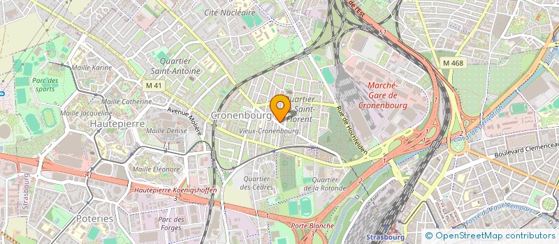 localisation de l'entreprise COIFF'STORY à STRASBOURG