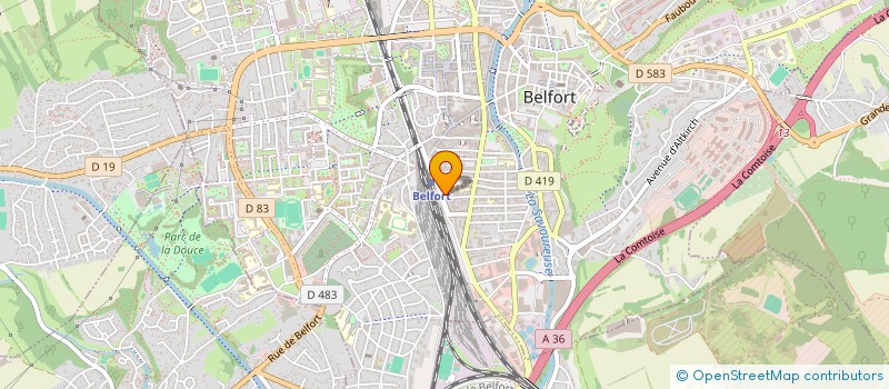 localisation de l'entreprise COIFF'STYLE SARL à BELFORT