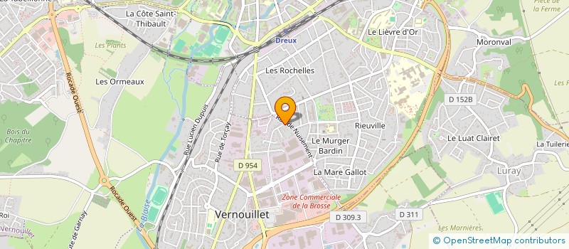 localisation de l'entreprise COIFF'TOI à VERNOUILLET