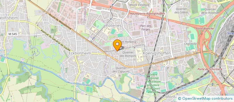 localisation de l'entreprise COIFF VIRGILE à STRASBOURG