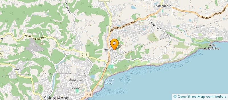 localisation de l'entreprise COIFFARD STUDIO  SAINTE-ANNE