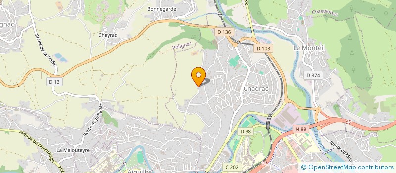 localisation de l'entreprise COIFFEMOI  VALS-PRES-LE-PUY