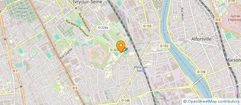 localisation de l'entreprise COIFFEUR- BARBER DU 9.4  IVRY-SUR-SEINE