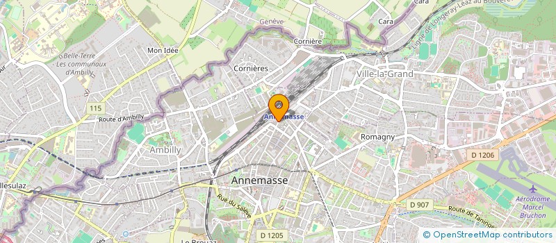 localisation de l'entreprise COIFFEUR BARBIER AMIR à ANNEMASSE