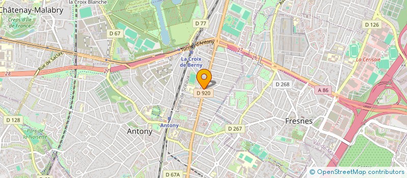 localisation de l'entreprise COIFFEUR D'ANTONY à ANTONY