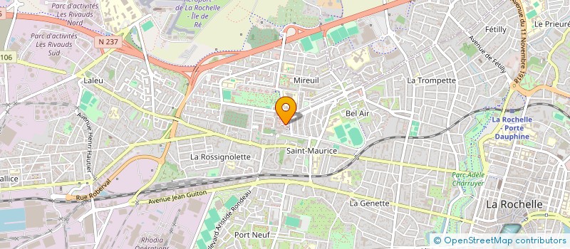 localisation de l'entreprise COIFFEUR DE L'EUROPE  LA ROCHELLE