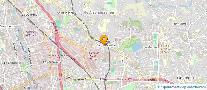 localisation de l'entreprise COIFFEUR DE LA GARE à MARSEILLE