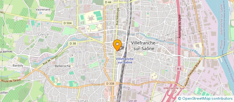 localisation de l'entreprise COIFFEUR DE LA GARE à VILLEFRANCHE-SUR-SAONE