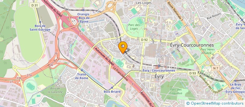 localisation de l'entreprise COIFFEUR DU CANAL  EVRY-COURCOURONNES