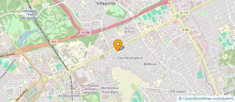 localisation de l'entreprise COIFFEUR DU CLOS à VILLEPINTE