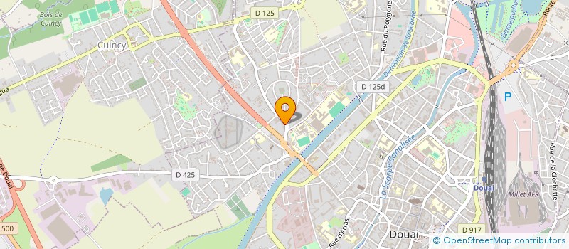 localisation de l'entreprise COIFFEUR DU FAUBOURG à DOUAI