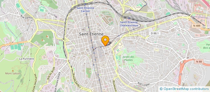 localisation de l'entreprise COIFFEUR DU PEUPLE  SAINT-ETIENNE