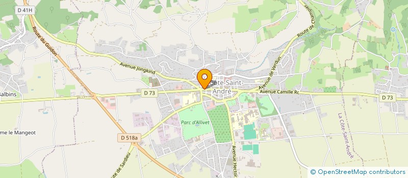 localisation de l'entreprise COIFFEUR DZ  LA COTE-SAINT-ANDRE