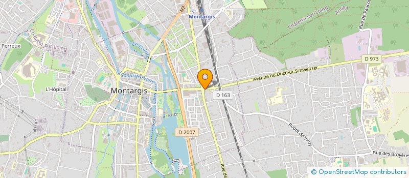 localisation de l'entreprise COIFFEUR HAIR'STYLE  MONTARGIS