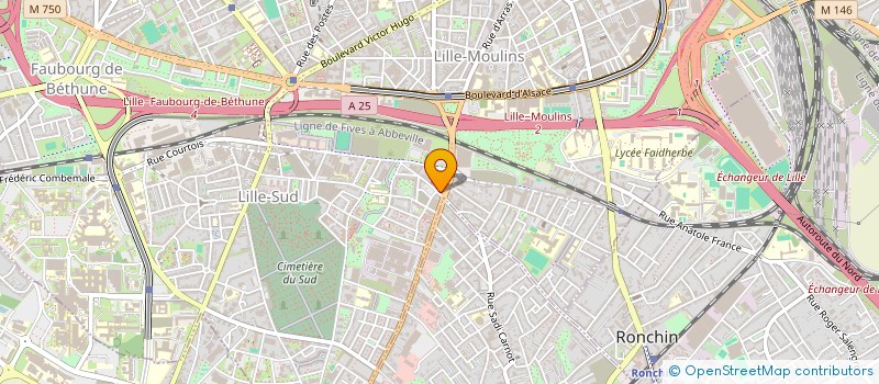 localisation de l'entreprise COIFFEUR L&M à LILLE