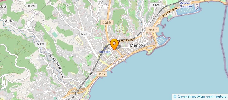 localisation de l'entreprise COIFFEUR MAX à MENTON