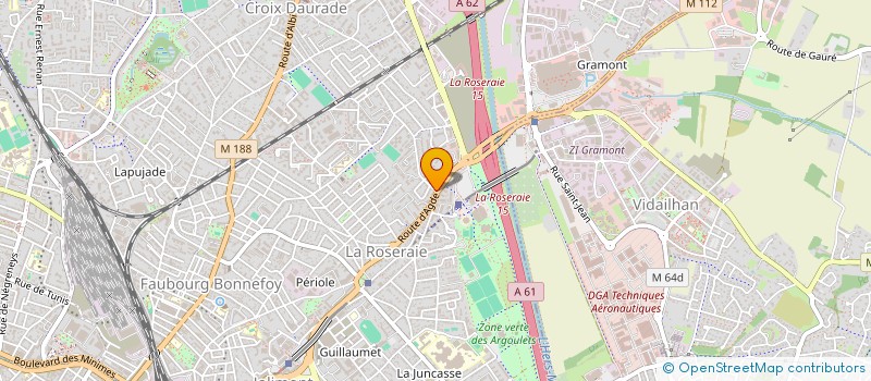 localisation de l'entreprise COIFFEUR MB 31 à TOULOUSE