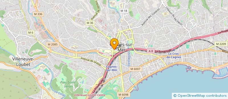localisation de l'entreprise COIFFEUR RIVIERA à CAGNES SUR MER