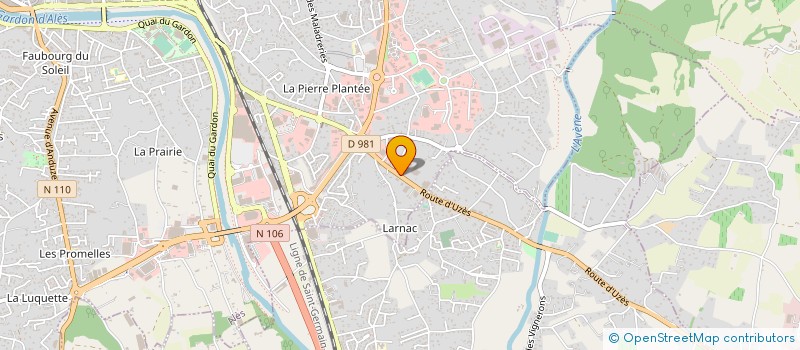 localisation de l'entreprise COIFFIER PAYSAGE à ALES