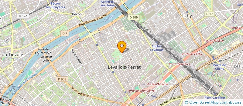 localisation de l'entreprise COIFFISSIMO à LEVALLOIS PERRET