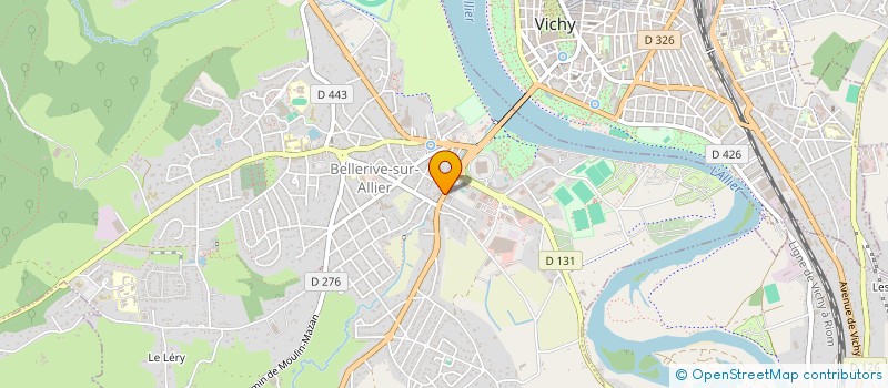 localisation de l'entreprise COIFFURE BEAUTE  BELLERIVE-SUR-ALLIER