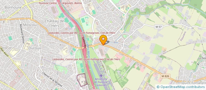 localisation de l'entreprise COIFFURE BY CHLOE  QUINT-FONSEGRIVES