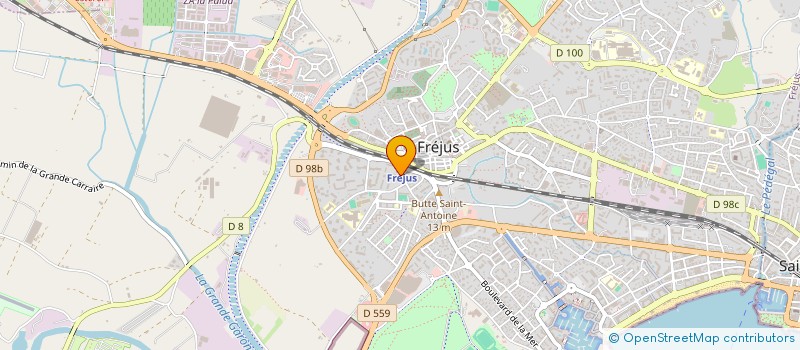 localisation de l'entreprise COIFFURE BY CLAIRE à FREJUS