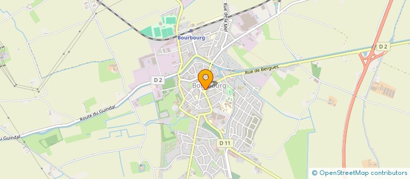 localisation de l'entreprise COIFFURE BY ELISABETH  BOURBOURG