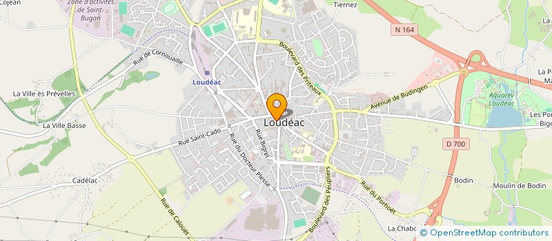 localisation de l'entreprise COIFFURE CADELEHO à LOUDEAC