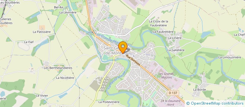 localisation de l'entreprise COIFFURE CELINE à MONTAIGU-VENDEE