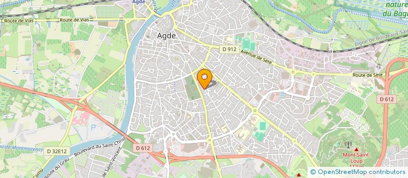 localisation de l'entreprise COIFFURE CHRIS  AGDE
