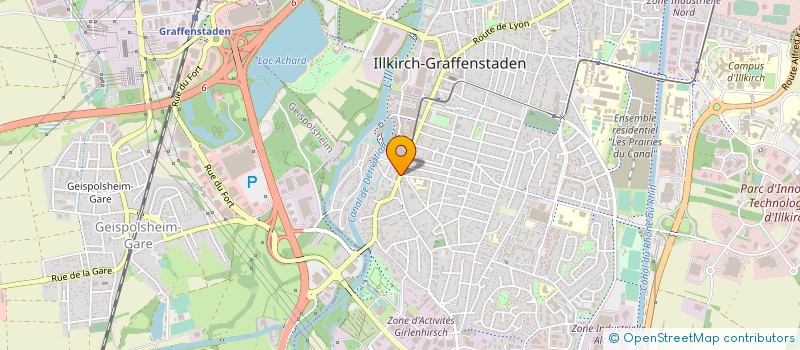 localisation de l'entreprise COIFFURE CLARISSE  ILLKIRCH-GRAFFENSTADEN